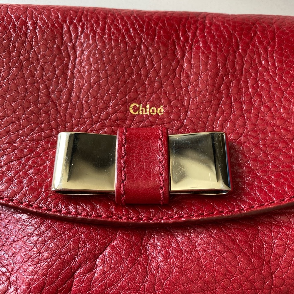 Chloe Red Crossbody Bag - Picture 4 of 11